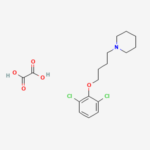 molecular formula C17H23Cl2NO5 B5127859 1-[4-(2,6-dichlorophenoxy)butyl]piperidine oxalate 