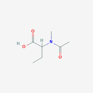 molecular formula C7H13NO3 B051279 2-[Acetyl(methyl)amino]butanoic acid CAS No. 114126-84-0