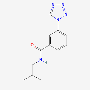 molecular formula C12H15N5O B5127908 N-isobutyl-3-(1H-tetrazol-1-yl)benzamide 