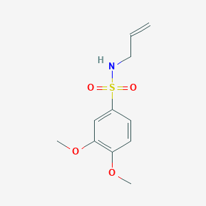 molecular formula C11H15NO4S B512791 N-allyl-3,4-dimethoxybenzenesulfonamide CAS No. 357279-82-4