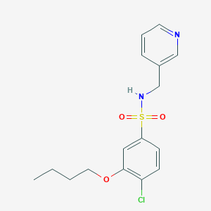 3-butoxy-4-chloro-N-(3-pyridinylmethyl)benzenesulfonamide