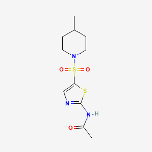 N-{5-[(4-methyl-1-piperidinyl)sulfonyl]-1,3-thiazol-2-yl}acetamide