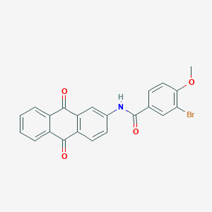 3-bromo-N-(9,10-dioxo-9,10-dihydro-2-anthracenyl)-4-methoxybenzamide