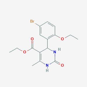 molecular formula C16H19BrN2O4 B5127948 ethyl 4-(5-bromo-2-ethoxyphenyl)-6-methyl-2-oxo-1,2,3,4-tetrahydro-5-pyrimidinecarboxylate 