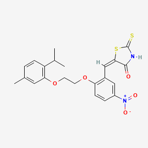 5-{2-[2-(2-isopropyl-5-methylphenoxy)ethoxy]-5-nitrobenzylidene}-2-thioxo-1,3-thiazolidin-4-one