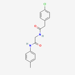 N~2~-[(4-chlorophenyl)acetyl]-N~1~-(4-methylphenyl)glycinamide