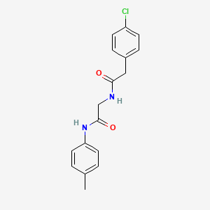 molecular formula C17H17ClN2O2 B5127978 N~2~-[(4-chlorophenyl)acetyl]-N~1~-(4-methylphenyl)glycinamide 