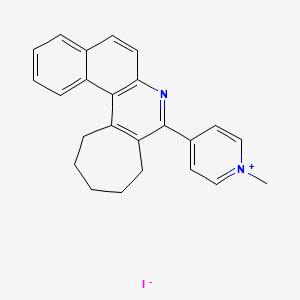 1-methyl-4-(10,11,12,13-tetrahydro-9H-benzo[f]cyclohepta[c]quinolin-8-yl)pyridinium iodide