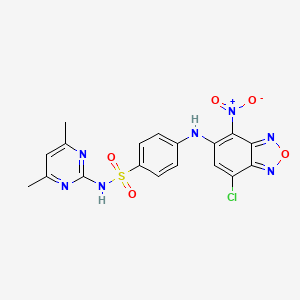 4-[(7-chloro-4-nitro-2,1,3-benzoxadiazol-5-yl)amino]-N-(4,6-dimethyl-2-pyrimidinyl)benzenesulfonamide
