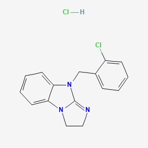 molecular formula C16H15Cl2N3 B5128076 9-(2-chlorobenzyl)-2,9-dihydro-3H-imidazo[1,2-a]benzimidazole hydrochloride 