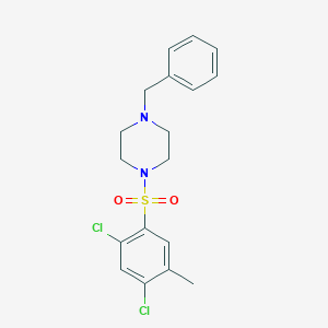 1-Benzyl-4-[(2,4-dichloro-5-methylphenyl)sulfonyl]piperazine