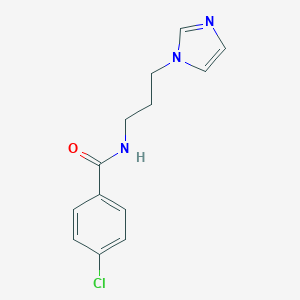 4-chloro-N-[3-(1H-imidazol-1-yl)propyl]benzamide