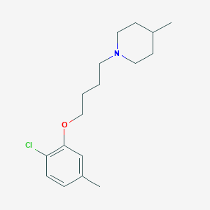 molecular formula C17H26ClNO B5128137 1-[4-(2-chloro-5-methylphenoxy)butyl]-4-methylpiperidine 