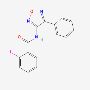 molecular formula C15H10IN3O2 B5128152 2-iodo-N-(4-phenyl-1,2,5-oxadiazol-3-yl)benzamide 