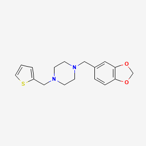 molecular formula C17H20N2O2S B5128177 1-(1,3-benzodioxol-5-ylmethyl)-4-(2-thienylmethyl)piperazine 