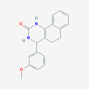 4-(3-methoxyphenyl)-3,4,5,6-tetrahydrobenzo[h]quinazolin-2(1H)-one