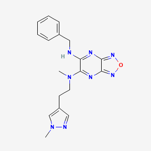 N'-benzyl-N-methyl-N-[2-(1-methyl-1H-pyrazol-4-yl)ethyl][1,2,5]oxadiazolo[3,4-b]pyrazine-5,6-diamine