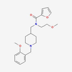 N-{[1-(2-methoxybenzyl)-4-piperidinyl]methyl}-N-(2-methoxyethyl)-2-furamide