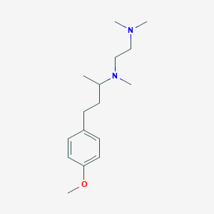 molecular formula C16H28N2O B5128212 N-[3-(4-methoxyphenyl)-1-methylpropyl]-N,N',N'-trimethyl-1,2-ethanediamine 
