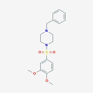 1-Benzyl-4-(3,4-dimethoxy-benzenesulfonyl)-piperazine