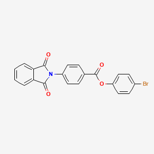 molecular formula C21H12BrNO4 B5128263 4-bromophenyl 4-(1,3-dioxo-1,3-dihydro-2H-isoindol-2-yl)benzoate 
