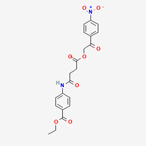 ethyl 4-({4-[2-(4-nitrophenyl)-2-oxoethoxy]-4-oxobutanoyl}amino)benzoate