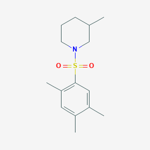 3-Methyl-1-[(2,4,5-trimethylphenyl)sulfonyl]piperidine