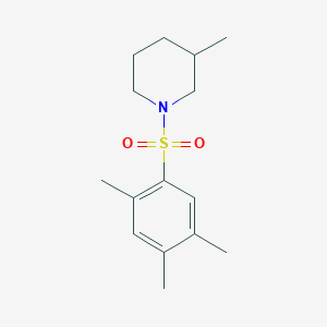 molecular formula C15H23NO2S B512828 3-Methyl-1-[(2,4,5-trimethylphenyl)sulfonyl]piperidine CAS No. 508233-13-4