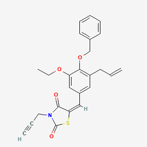 5-[3-allyl-4-(benzyloxy)-5-ethoxybenzylidene]-3-(2-propyn-1-yl)-1,3-thiazolidine-2,4-dione