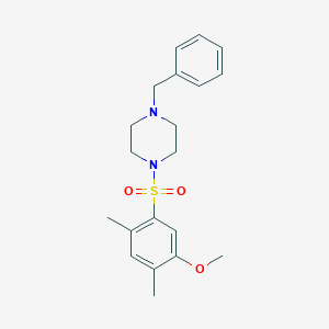 1-Benzyl-4-(5-methoxy-2,4-dimethylbenzenesulfonyl)piperazine