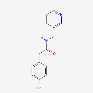 molecular formula C14H13BrN2O B5128388 2-(4-bromophenyl)-N-(3-pyridinylmethyl)acetamide 