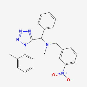N-methyl-1-[1-(2-methylphenyl)-1H-tetrazol-5-yl]-N-(3-nitrobenzyl)-1-phenylmethanamine