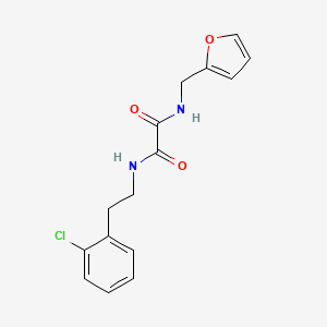 N-[2-(2-chlorophenyl)ethyl]-N'-(2-furylmethyl)ethanediamide