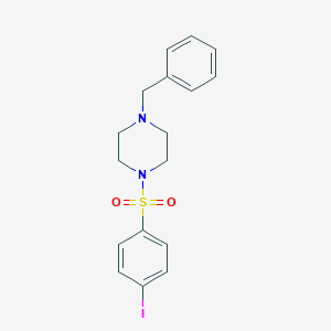 1-Benzyl-4-(4-iodophenyl)sulfonylpiperazine