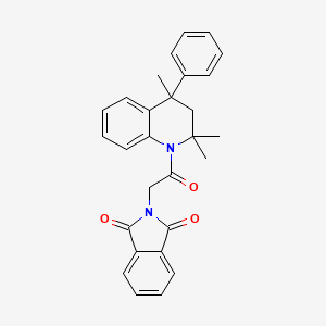 2-[2-oxo-2-(2,2,4-trimethyl-4-phenyl-3,4-dihydro-1(2H)-quinolinyl)ethyl]-1H-isoindole-1,3(2H)-dione