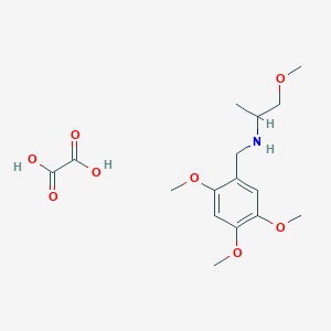 molecular formula C16H25NO8 B5128456 (2-methoxy-1-methylethyl)(2,4,5-trimethoxybenzyl)amine oxalate 