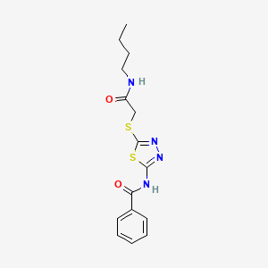N-(5-{[2-(butylamino)-2-oxoethyl]thio}-1,3,4-thiadiazol-2-yl)benzamide