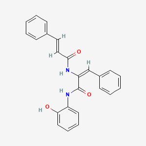 molecular formula C24H20N2O3 B5128513 2-(cinnamoylamino)-N-(2-hydroxyphenyl)-3-phenylacrylamide 