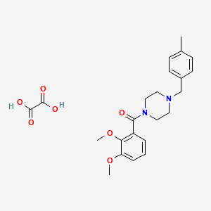 molecular formula C23H28N2O7 B5128521 1-(2,3-dimethoxybenzoyl)-4-(4-methylbenzyl)piperazine oxalate 