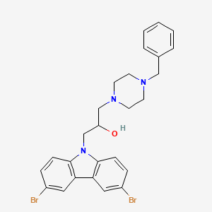 1-(4-benzyl-1-piperazinyl)-3-(3,6-dibromo-9H-carbazol-9-yl)-2-propanol