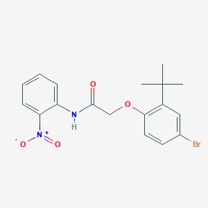 molecular formula C18H19BrN2O4 B5128540 2-(4-bromo-2-tert-butylphenoxy)-N-(2-nitrophenyl)acetamide 