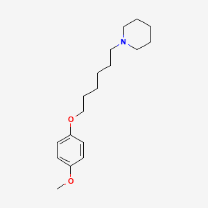 molecular formula C18H29NO2 B5128557 1-[6-(4-methoxyphenoxy)hexyl]piperidine 