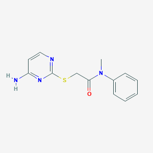 2-[(4-amino-2-pyrimidinyl)thio]-N-methyl-N-phenylacetamide
