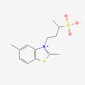 molecular formula C13H17NO3S2 B5128703 4-(2,5-dimethyl-1,3-benzothiazol-3-ium-3-yl)-2-butanesulfonate 