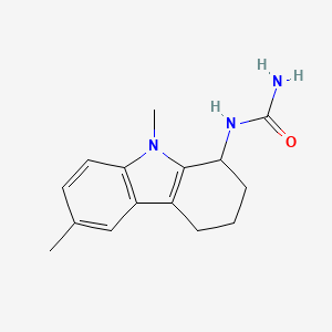 molecular formula C15H19N3O B5128742 N-(6,9-dimethyl-2,3,4,9-tetrahydro-1H-carbazol-1-yl)urea CAS No. 352549-13-4