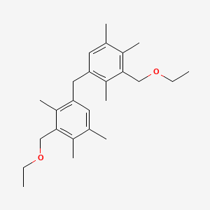 molecular formula C25H36O2 B5128761 1,1'-methylenebis[3-(ethoxymethyl)-2,4,5-trimethylbenzene] 