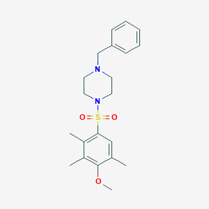 1-Benzyl-4-[(4-methoxy-2,3,5-trimethylphenyl)sulfonyl]piperazine
