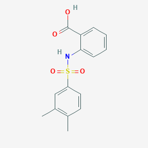 molecular formula C15H15NO4S B512882 2-[(3,4-dimethylphenyl)sulfonylamino]benzoic Acid CAS No. 744262-46-2
