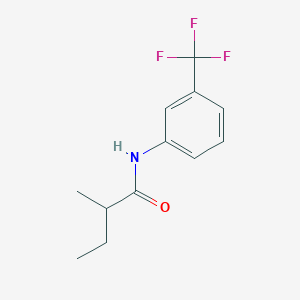 molecular formula C12H14F3NO B5128821 2-methyl-N-[3-(trifluoromethyl)phenyl]butanamide 