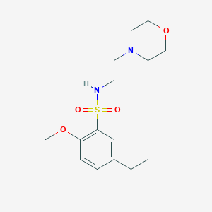 5-isopropyl-2-methoxy-N-(2-morpholinoethyl)benzenesulfonamide